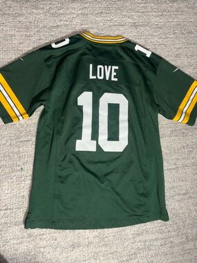 NFL Green Nike Patch Team Jersey Detail